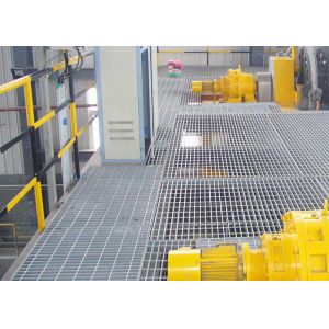 Galvanized Q195 Industrial Steel Grating Flooring Walkway Catwalk Driveway