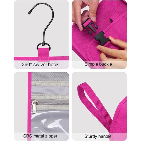 Travel Hanging Toiletry Bag Large Capacity Makeup Bag Waterproof Cosmetic Storage