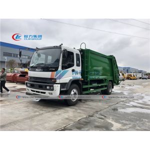 205HP ISUZU FTR 10T 12T Rubbish Compactor Truck