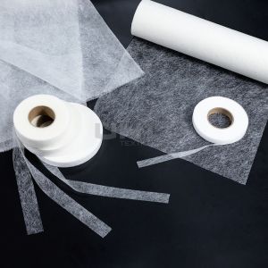 10gsm Paper Backed Fusible Web with 115-125℃ Melting Point and 130-150℃ Heating
