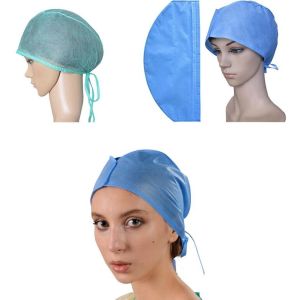 Disposable nonwoven Surgical cap DISPOSABLE NURSE SURGICAL HEADCAP NON WOVEN CAP