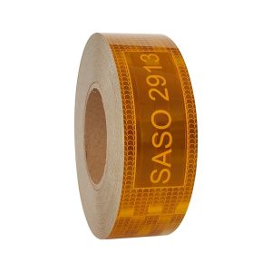 China Yellow Aluminized Metallized Truck Reflective Sticker Saso 2913 Reflective Tape on sale