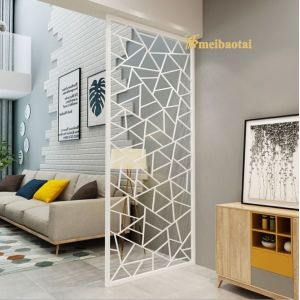 Laser Cut Stainless Steel Wall Divider PVD Coated HV230 Hardness