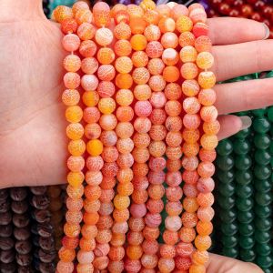 Orange Weathered Agate Loose Bead Strands 2mm Semi Precious Beads