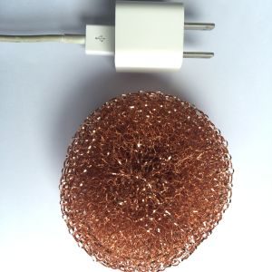 Spiral Copperized Stainless Steel Scourer Kitchen Cleaning Ball 18g*3PC