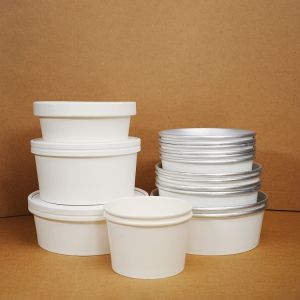 Customized food grade kraft paper packaging salad noodle soup bowl