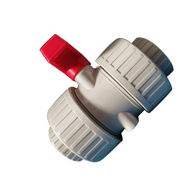 Manual Double Command High Pressure Ball Valve PVC