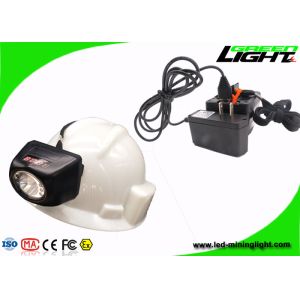 Small Size LED Miners Cap Lamp 8000LUX 221lum Brightness With Digital Screen