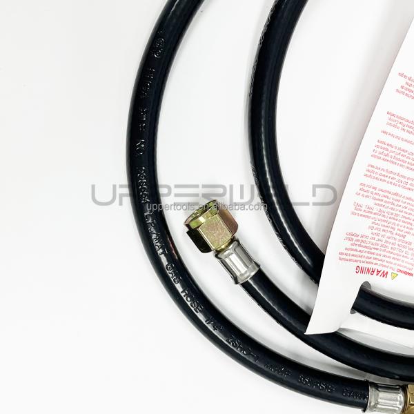 5FT LPG Hose and Valve Adjustable 0-5PSI Pressure Propane Regulator for Gas Cylinder