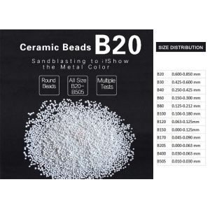 Quality B20 Ceramic Beads Media Zirconium Silicate For Surface Finishing Of Glass Beads for sale