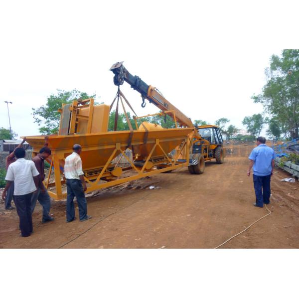 Hopper Weighing Aggregate Concrete Batching Machine , Concrete Production Equipment