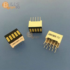 RED color Anode five segment led light bar segment led display for battery