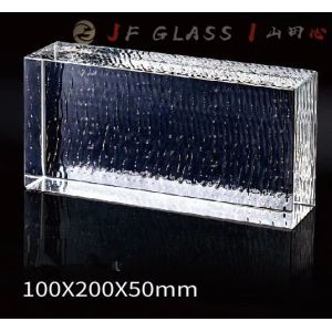 Hotel Clear Float Handrail Pavement 6x8 Glass Block