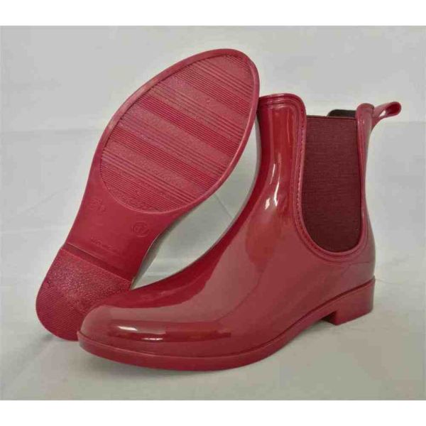 100% Waterproof Elastic Guessets Ankle Rain Boots For Women OEM Color