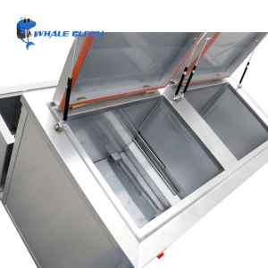 Double Tank Stainless Steel Ultrasonic Washer Metal Parts Cleaner 108L