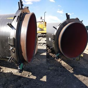 Electric Thickness 110mm Pipe Cold Cutter 240V 2kw Split Frame