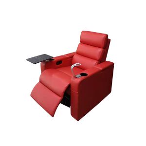 Leather Home Cinema Sofa Modern Recliner Chair With USB Charger