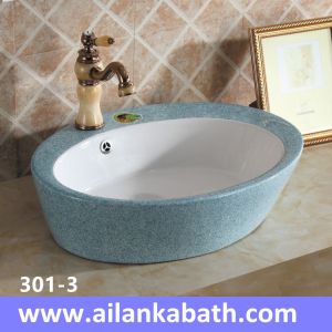 Quality 2016 new model fashion blue white color basin sanitary ware colorful art basin for bathroom for sale
