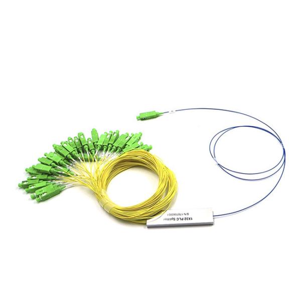 G657A1 1x32 PLC Passive Splitter Fiber Optic Steel Tube