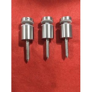 30mm Round Stainless Steel Glass Holder Bracket For Staircase / Terrace