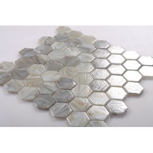 Latest Glossy Mosaic Tile with Hexagon Shape