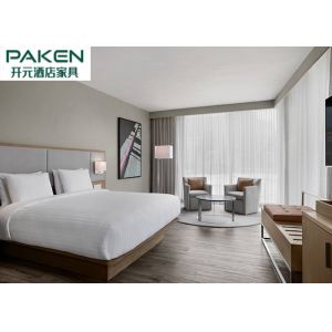 Hotel Five Star Standard Bedroom Furniture Sets Ashtree Veneer + Light Hue