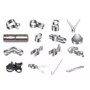 Anti Rust Chain Link Fence Fittings Silver Color