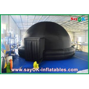 Black Inflatable Planetarium , Durable Inflatable Projection Tent Mobile Cinema
