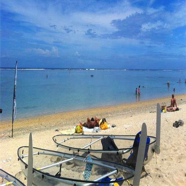 Buy 100 % Polycarbonate Transparent Canoe With 2 Person Seat 340CM Length at wholesale prices