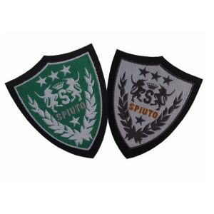 Leather Material Elegant Custom Clothing Patches With Hook And Loop