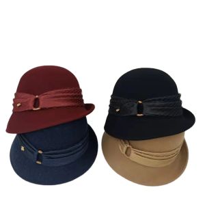 Quality Turkey Feather Wool Felt Hat with Dyed Pattern in Search of Style for sale