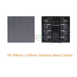 High Brightness P6 Super Slim Aluminum Led Cabinet 768mm X 768mm Smd3528
