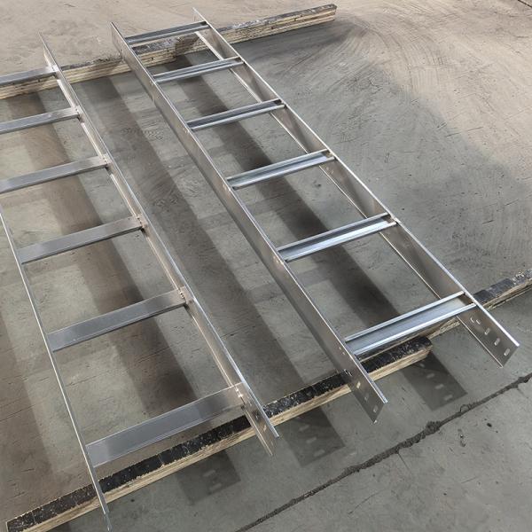 Indoor Outdoor Ladder Type Cable Tray With High Corrosion Resistance 50mm-200mm Height