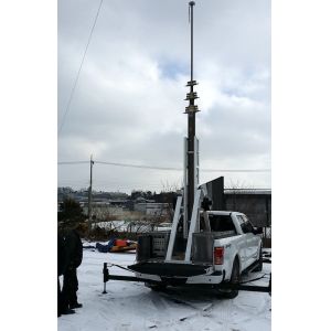 15m tripod stand pneumatic telescopic mast 50kg payloads-NR-3300-15000-50L-2m to