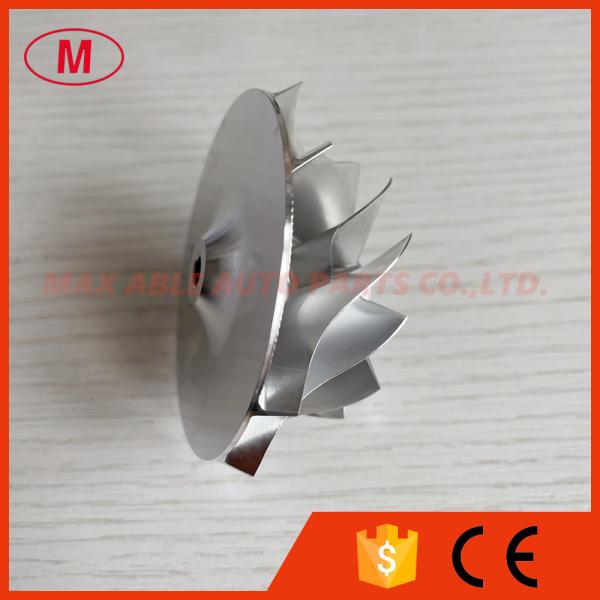 GT15-25 45.47/60.48mm 11+0 blades high performance turbocharger milling/aluminum 2618/billet compressor wheel