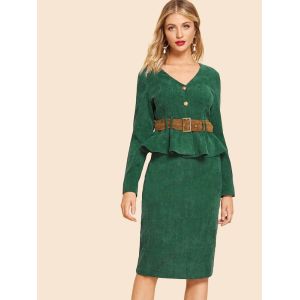 Dresses Women lady Elegant Two Piece Set women Clothing
