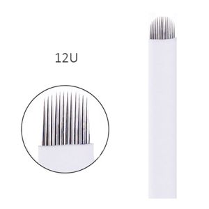 18U 0.18mm Stainless Steel Microblading Tattoo Needle for Eyebrow Embroidery and