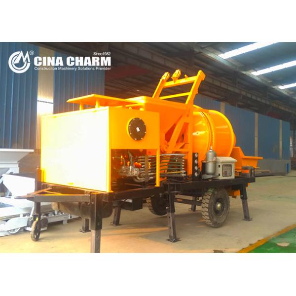 Small Portable Concrete Pumping Machine 40m3 / H For Housing Building