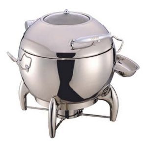 Round Soup Station Stainless Steel Kitchenware With 11.0L Bucket