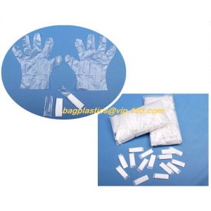 biodegradable compostable disposable plastic pe food handlng gloves, pac