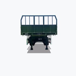 3 Axles 40ft Flatbed Semi Trailer Drop Side Rail Wall