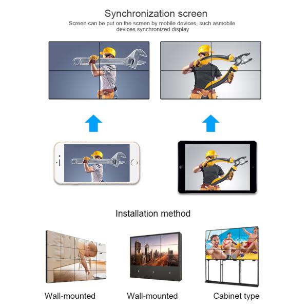 3X3 55" BOE 0.88mm Narrow Bezel Digital Signage Video Wall