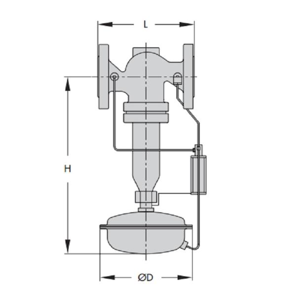 PN 16 - PN 40 Safety Shut Off Valve Alloy / Steel Material With Pressure Reducing