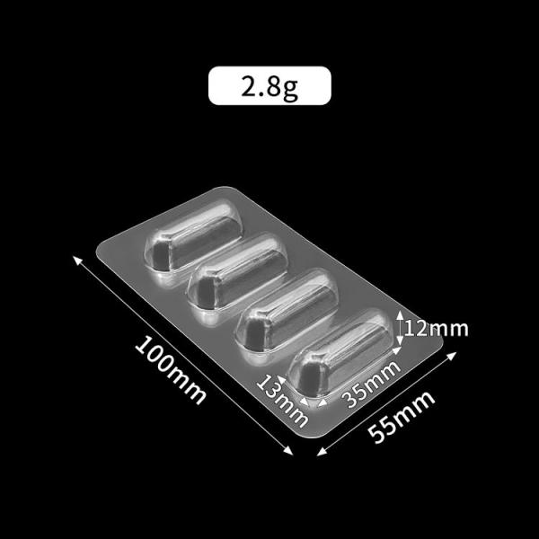 Transparent Pet Fishing Lure Clamshell Packaging With Card Insertion