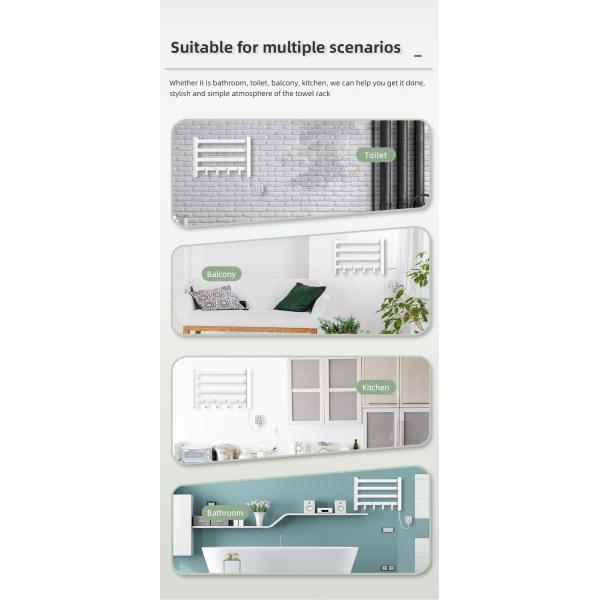 Three-layer Modern Design Steel Bathroom Heated Towel Warmer Rail Electric 1000 400