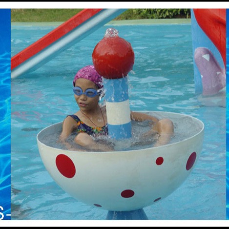 Fiberglass Aqua Play, Spray Aqua Park Equipment For Kids and Adults in Swimming Pool