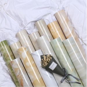 OEM Marble Adhesive Wallpaper Gold Marble Peel And Stick Wallpaper For Bathroom