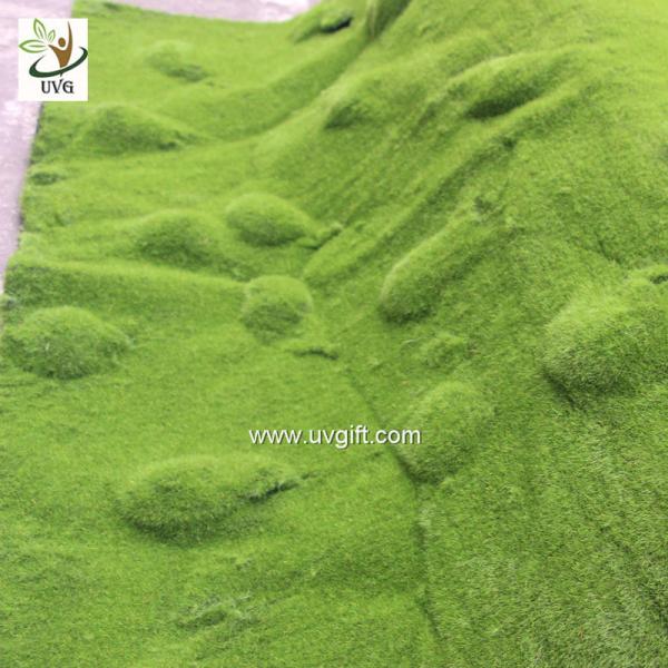 UVG latest wedding decoration fuzzy artificial moss runners use for party stage arrangement GRS041