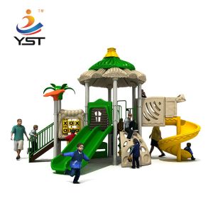 Large UV Resistance LLDPE Outdoor Plastic Slide 1600mm Falling Height For Kids