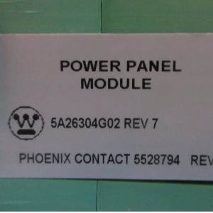 5A26304G02 Westinghouse Power Panel Module